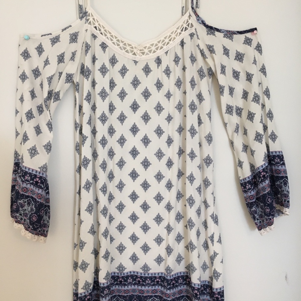 tank top off the shoulder dress